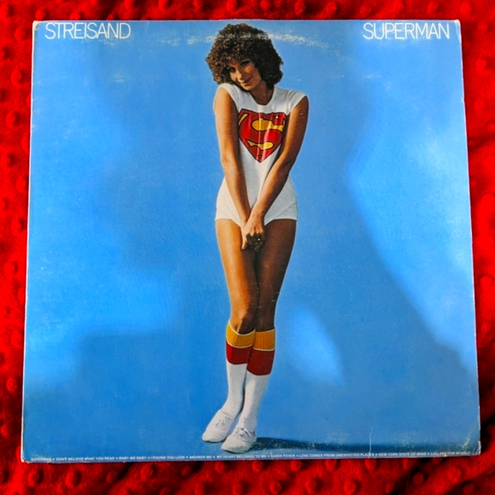 Vintage Barbara Streisand | Superman LP Vinyl Record | CBS 1977